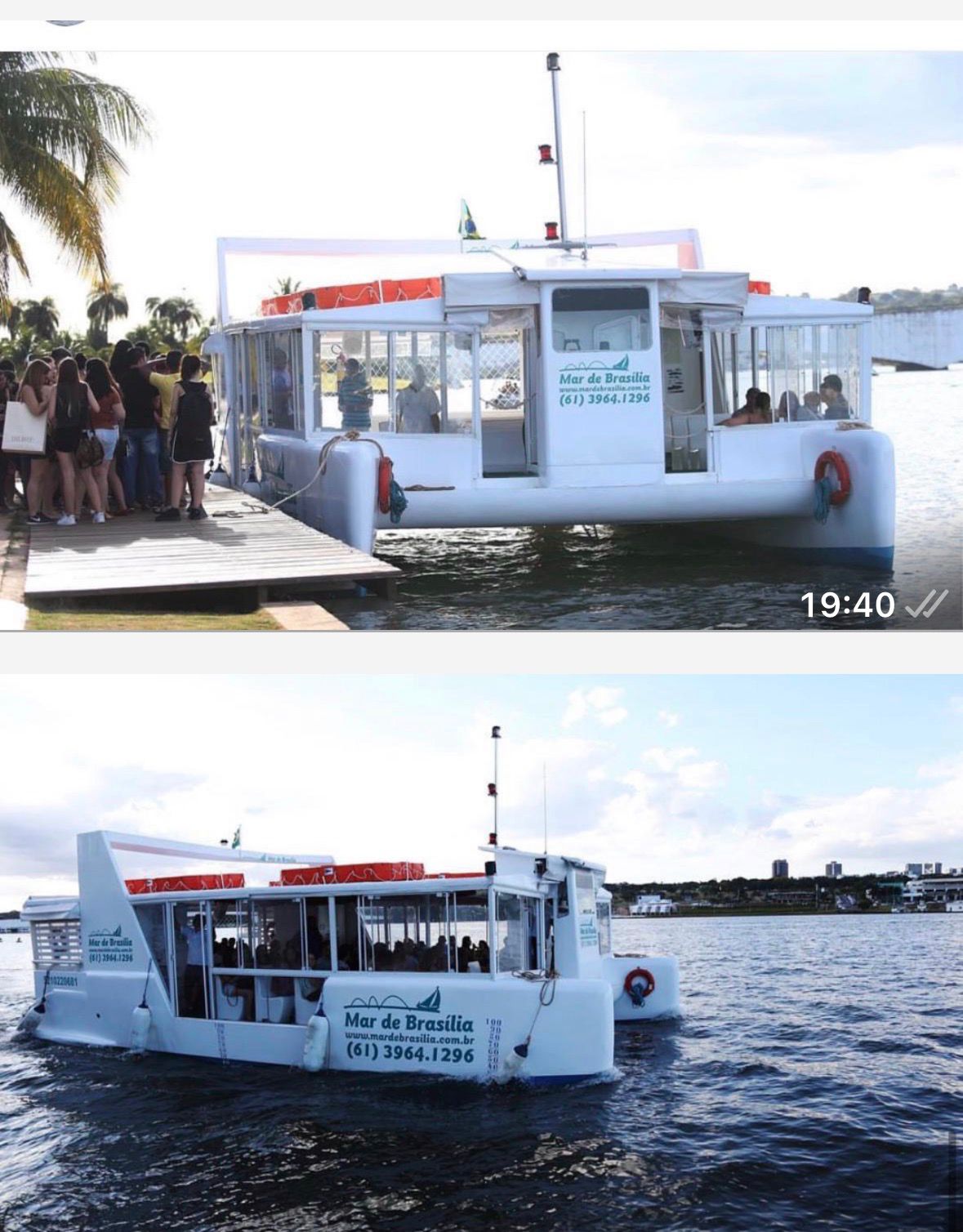 Passeio para famílias no catamarã Mar de Brasília