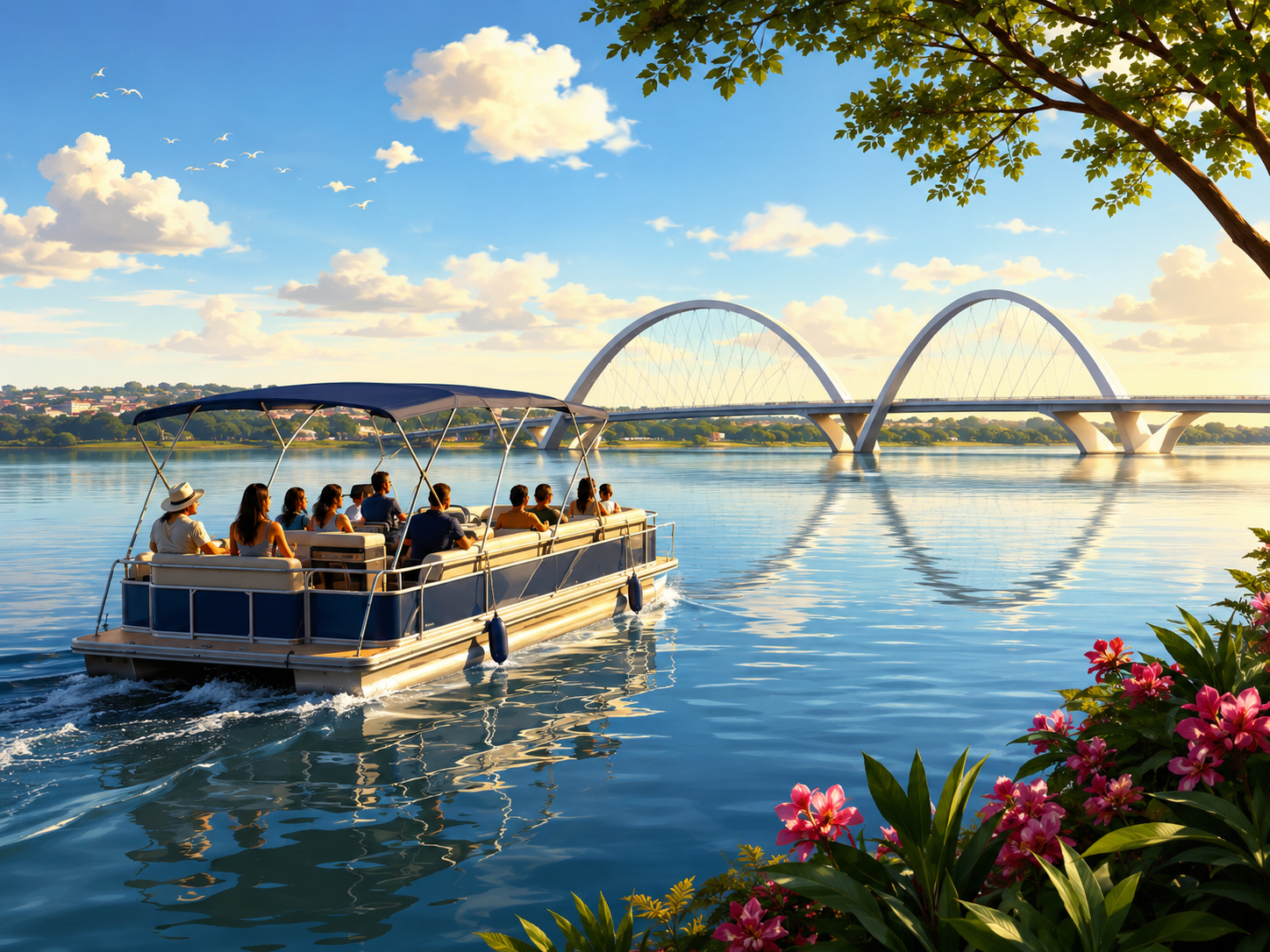 Catamarã no Lago Paranoá